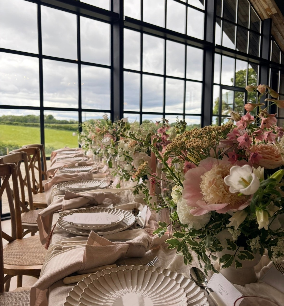 Garden wedding ceremony