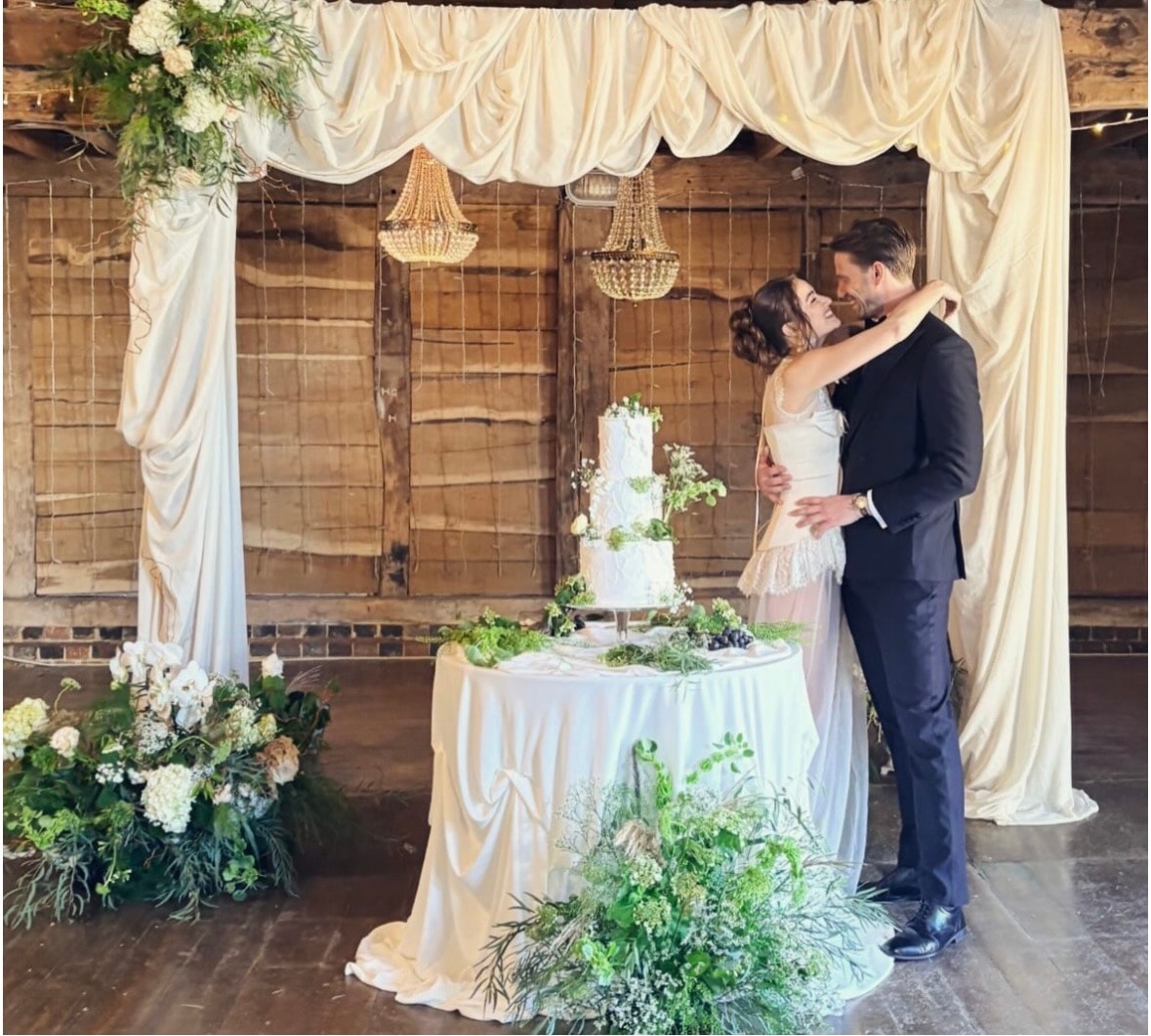 Candlelit wedding ceremony